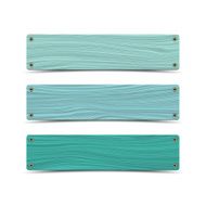 Wooden sign boards Vector N2