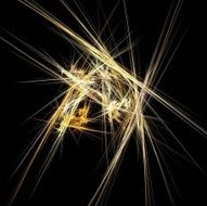 Digital Fractal on Black N2190