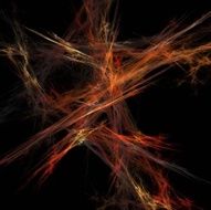 Digital Fractal on Black N2191