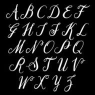 Alphabet letters uppercase