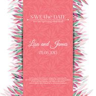 Wedding invitation template Save the date