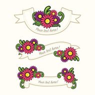 Floral Decorative Banners