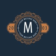 premium monogram Flourishes calligraphic logo template elegant l N8