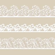 Set of lace vector borders N3