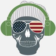 Vector skull artwork
