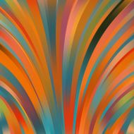 Colorful smooth light lines background Orange blue red colors