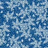 lace pattern blue snow