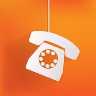 Retro telephone web icon N4