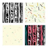 Colorful simple seamless pattern vintage texture N2