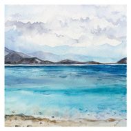 Watercolor Sea background