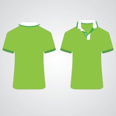T-shirt template Front and back N2