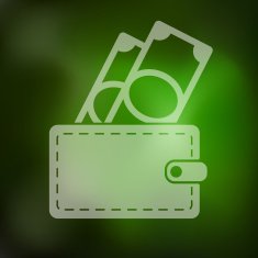 money icon on blurred background N10