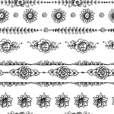 Vintage seamless border N2
