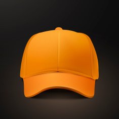 blank hat in orange