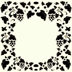 Vintage frame in retro style vector illustration N9