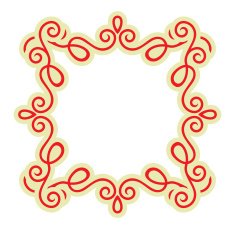 Calligraphy ornamental decorative frame