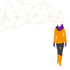 Fashion woman abstract vector illustration