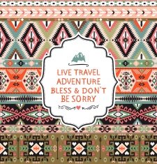 Seamless pattern in native american style