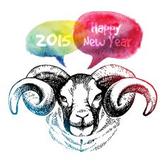 Happy New Year and Merry Christmas card N4