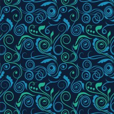 Seamless swirl pattern with dots