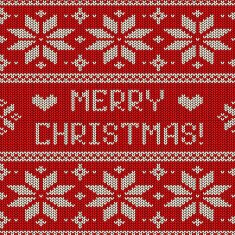 Scandinavian seamless knitted pattern