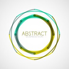 Symmetric abstract geometric shape N215