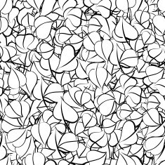 Seamless floral pattern with leaves N17