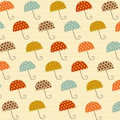 pattern with umbrellas