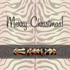 Animal Print Christmas Card N2
