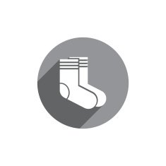 Socks vector icon isolated