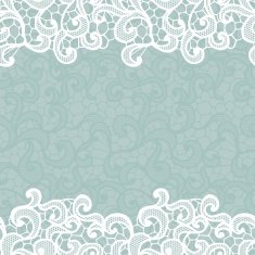 Vintage lace invitation card N36