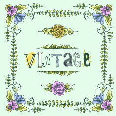 Vintage colored frame N2