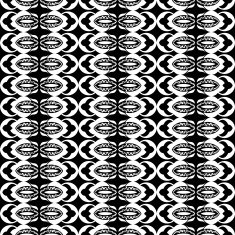 seamless black and white pattern in retro style N6