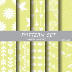 Blue and nature pattern set N5