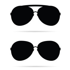 sunglasses black vector