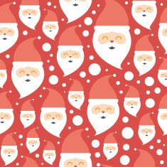 Seamless pattern with Santa Claus N2