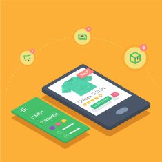 mobile shopping with responsive eshop website application