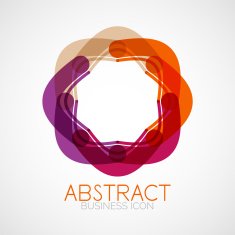 Symmetric abstract geometric shape N224