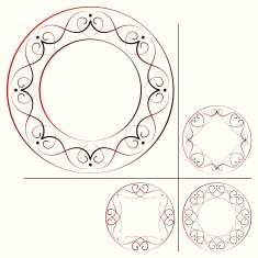 set of retro frames vector illustration