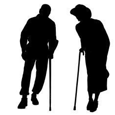 Vector silhouette of couple N54