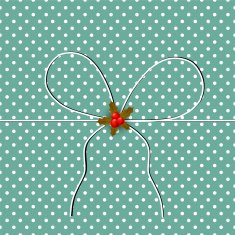 Christmas gift with polka dots