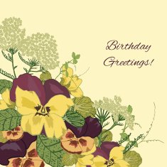 Vintage flowers background N2