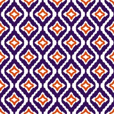 Colorful abstract Oriental ethnic seamless pattern