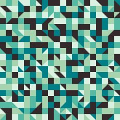 Vintage seamless pattern with squares and rhombuses