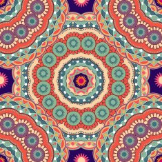 Colorful ethnic seamless pattern