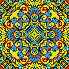 Abstract seamless festive colorful vector background