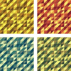 Set of Colorful Geometric Seamless textures
