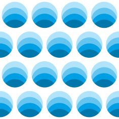 Seamless geometric pattern of circles in different shades