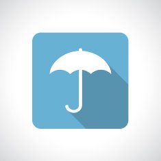 Umbrella icon with shadow N2