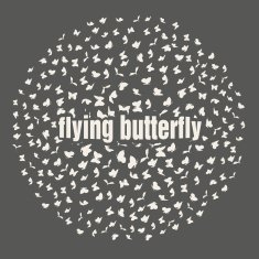 butterflies flying in a circle scatter different directions